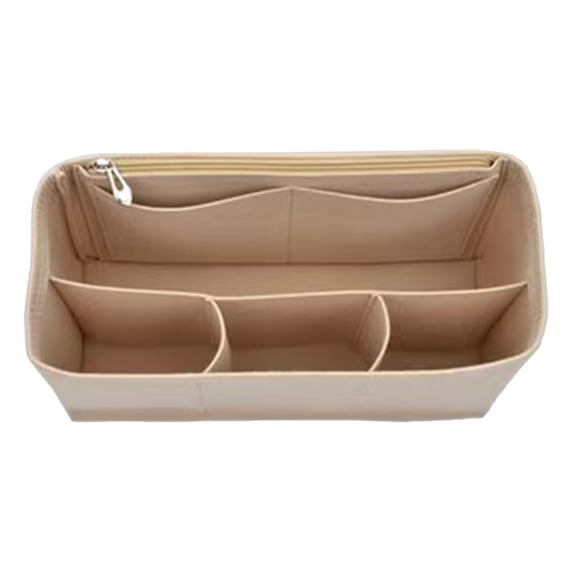 LSHYLF Inner Liner Makeup Storage Bag Organization Bag With Long And Short Handles Fresh Clean Cloth(Beige,One Size)