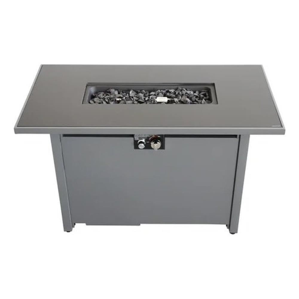 LSI 25'' H x 42'' W Steel Outdoor Fire Pit Table with Lid - Walmart.com