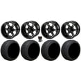 thumbnail image 1 of LSI Raptor 12" Golf Wheels Gloss Black 215x50 Cruze Tires E-Z-GO & Club Car, 1 of 4