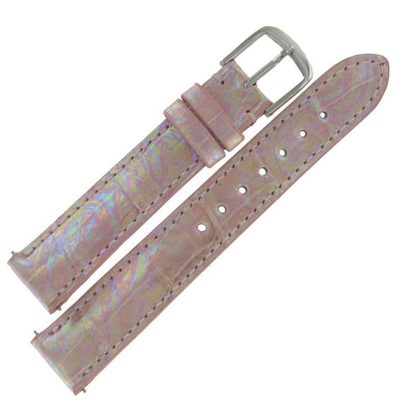 LSIA101 16mm Pink Genuine Alligator Watch Strap Ladies