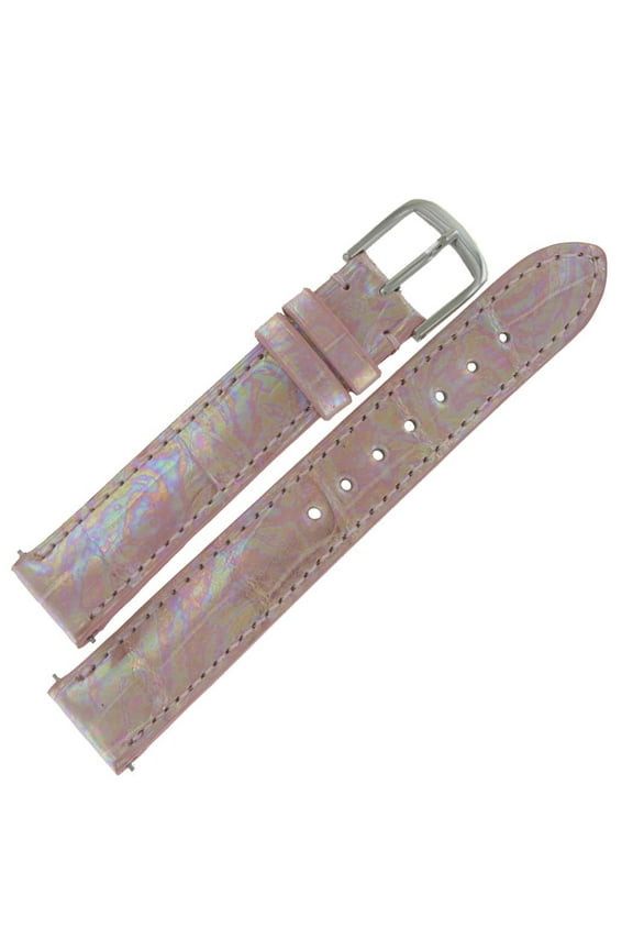 LSIA101 20mm Pink Genuine Alligator Watch Strap Ladies