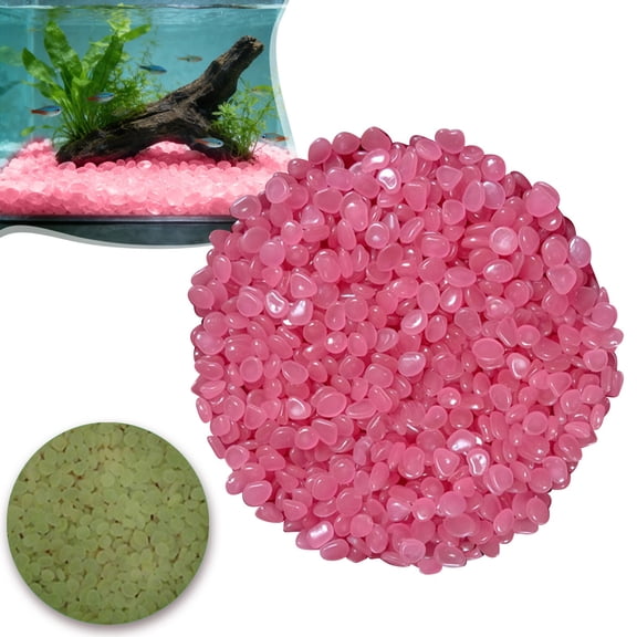 LSJIE 100PC Glow Rocks – Sparkling Luminous Stones for Outdoor Garden, Driveway, Pathway, Aquarium Decor