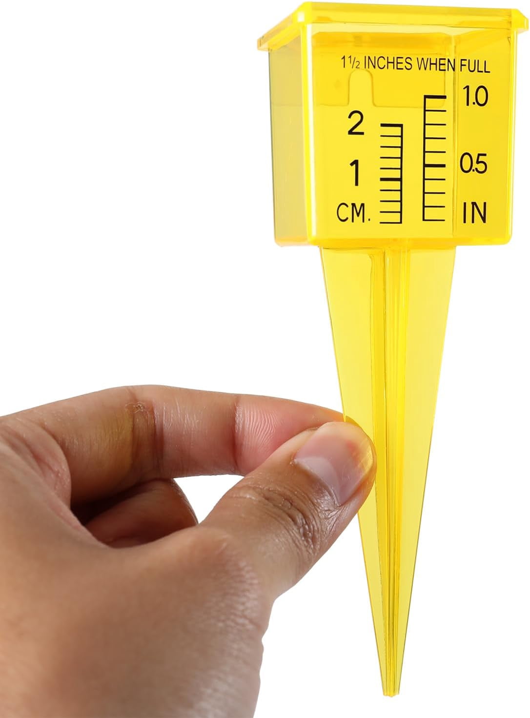 LSKJGA-10 Pack Rain Gauge, 1.5" Sprinkler Gauge with Wide Mouth, Outdoor Water Measuring Gauge for Lawn, Garden, Yard