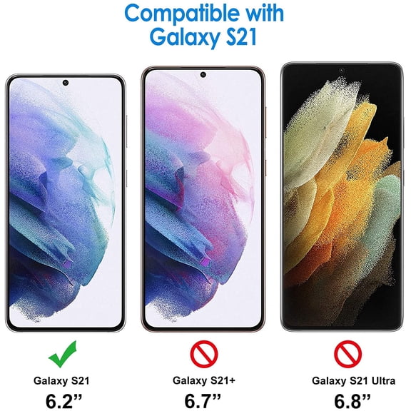 LSKJGA-Screen Protector Compatible with Samsung Galaxy S21 5G 6.2-Inch, HD Clarity, Flexible TPU Film Compatible with Fingerprint Sensor, 2-Pack