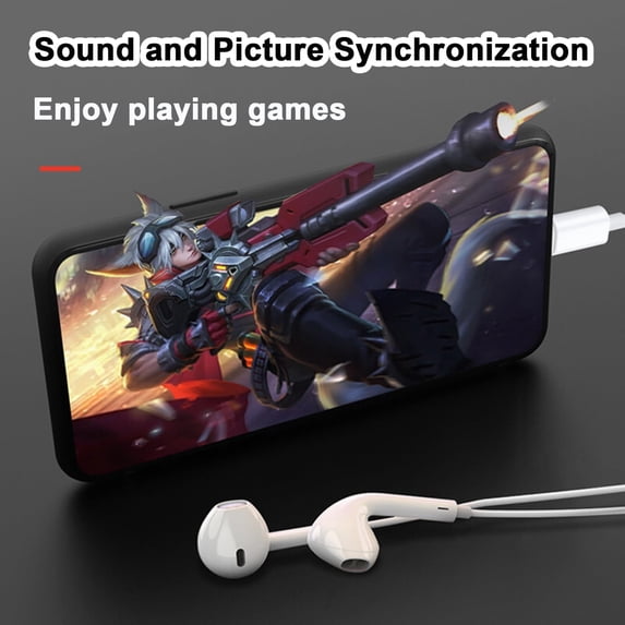 LSKJGA-USB C Headphones for iPhone 17 16 15, Type C Earphones with Mic & Remote Control Noise Cancelling, Wired Ear Buds USB-C HiFi Bass Earphones for iPhone 17/16/15 Pro Max, for iPad Pro, Most USB