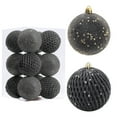 thumbnail image 1 of LSLJS 12 Pcs Christmas Tree Ball Ornaments, Christmas Decorations 3.14" Sequin Grid Plastic Christmas Ball Glitter Shatterproof Hanging Bauble Sphere Xmas Holiday Pendants for Xmas Tree Party, 1 of 7