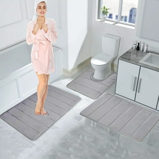 LSLJS Bath Mats in Bathroom Rugs Bath Mats Gray Walmart
