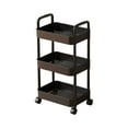 thumbnail image 1 of LSLJS 3 Tier Rolling Cart with Drawer, Multifunctional Storage Organizer with Plastic Shelf & Metal Wheels, 3 Tier Utility Cart, Cart Organizer for Kitchen Bathroom Living Room Office, 1 of 3