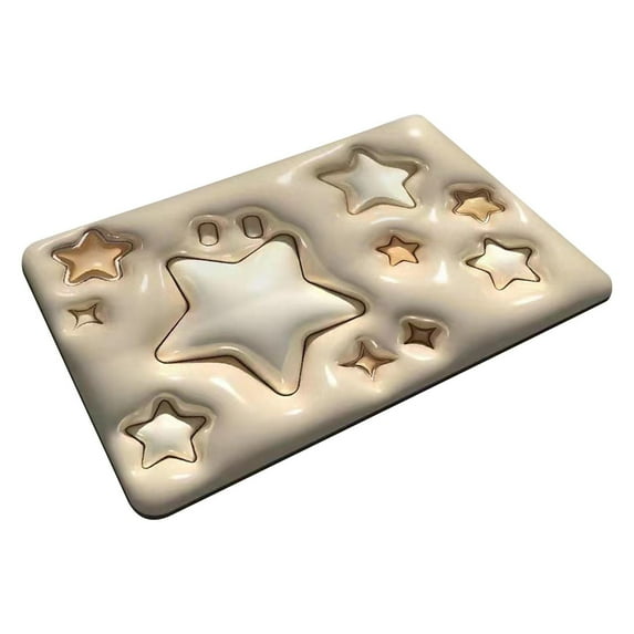LSLJS 3D Effect Bathroom Rugs Crystal velvet Mat, Cute Cartoon Pattern 19.7x31.5" Rubber Backing Non-Slip,Quick Dry Super Absorbent Ultra Cozy Washable - Bathroom Floor, Kitchen, Bathtubs