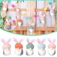 thumbnail image 1 of LSLJS 5 Pcs Easter Gnomes Pendant Ornaments Easter Decorations Dwarf Plush Rudolph Dolls Easter Tree Hanging Ornaments Easter Cute Bunny Doll Spring Gnomes Decorations for Home (5.5 inch with Lanyard), 1 of 9