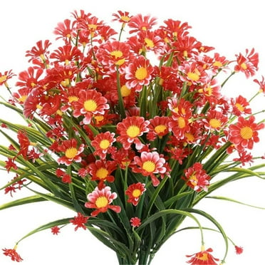 LSLJS Artificial Flowers 32cm Artificial Plastic White Daisies Home Bouquet