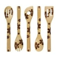 thumbnail image 1 of LSLJS Bamboo Cooking Utensil Set, Kitchen Gadgets, 5 Pcs Wooden Engraved Cooking Spoons Set Radium Carving Flowers Pattern Kitchen Tools Heat Resistan BPA-Free Easy Clean Kitchenware Valentine Gifts, 1 of 7