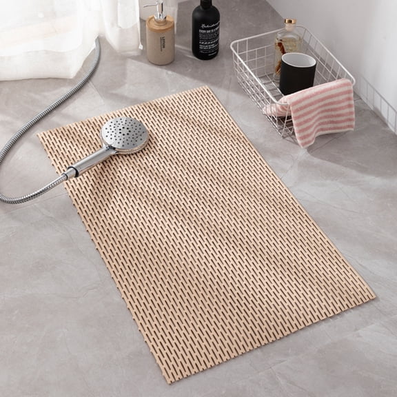 LSLJS Bath Mat & Bathroom Rugs - Bathroom Mat 32x16" Non-slipss with Drain Quick Drying for Tub Shower Bathroom