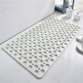 thumbnail image 1 of LSLJS Bath Mat & Extra Long Non-Slip - Shower Mat & Drain Holes - Suction Cups Bath Mats for Bathroom Floor 34.6x15.7", 1 of 6