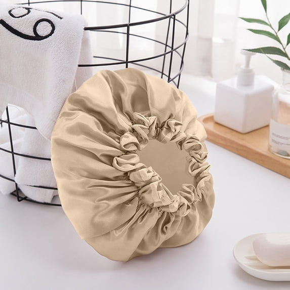 LSLJS Bonnet & Elastic Reusable - 2Pcs Bonnet for Sleeping & Shower Cap Waterproof Women for Long Hair Braids