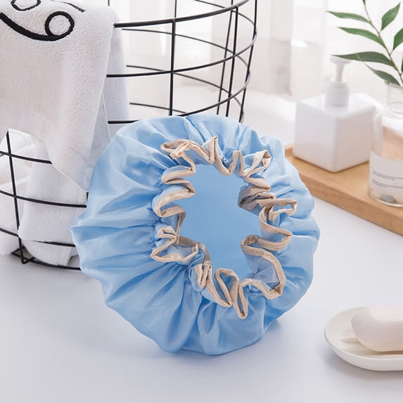 LSLJS Bonnet & Elastic Reusable - 2Pcs Bonnet for Sleeping & Shower Cap Waterproof Women for Long Hair Braids