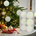thumbnail image 1 of LSLJS Christmas Balls 6Pcs 3.2" Velvet Shatterproof Hanging Decorations Christmas Ball Ornaments for Xmas Tree Party Holiday Party Decorations, Christmas Decorations, 1 of 6
