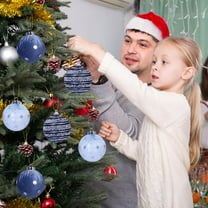 LSLJS Christmas Balls Glitter Ornaments 6Pcs Set Unique Shaped Christmas Ball Reusable Shiny Christmas Tree Balls Shatterproof Hanging for Xmas Tree Easter Birthday Home Party Christmas Decorations