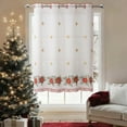 thumbnail image 1 of LSLJS Christmas Curtains 35x52" Washable Xmas Style Winter Season Theme Balls Curtains for Living Room Bedroom Window Drapes, Christmas Decorations, 1 of 6