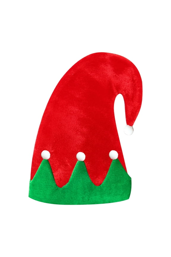 Christmas Elf Hat, Christmas Decorations Hat with Bell, Red and Green Striped Patchwork Hat, Funny Christmas Tree Decorations for Kids Tree Party Show