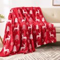 thumbnail image 1 of LSLJS Christmas Flannel Blanket, Christmas Decorations, 39.4x51.2 inch Christmas Tree Snowflake Santa Pattern Throw Blanket, Soft Warm Xmas Sofa Nap Fleece Blanket Christmas Gifts for Bed Couch Kids, 1 of 8