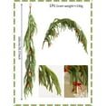 thumbnail image 1 of LSLJS Christmas Garland 3Ft Artificial Norfolk Plants Flowers Green Garland for Xmas Table Mantle Wall Fireplace DIY Indoor Outdoor, Holiday Christmas Decorations, 1 of 3