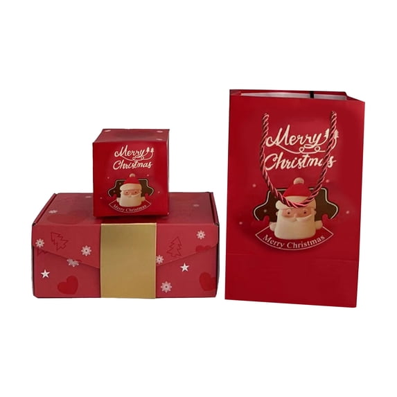 LSLJS Christmas Gifts Box Explosion - Christmas Decorations 2023 Merry Christmas Surprise Gift Boxes with Bag Bouncing Red Envelope Gift Box Pop-Up Explosion Gift Box Surprising Christmas Gifts(10Pcs)