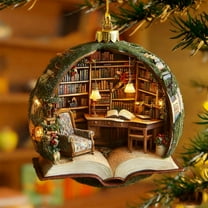 LSLJS Christmas Ornaments-Xmas Book Christmas Decorations for Gifts Xmas Tree Home Party Holiday