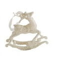 thumbnail image 1 of LSLJS Christmas Reindeer Pendant for Christmas Tree, 4.7 inch PVC White Sparkling Reindeer Statue Hanging Ornaments Glitter Christmas Deer Pendant with Rope Holiday Baubles Christmas Decorations, 1 of 4