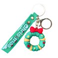 thumbnail image 1 of LSLJS Christmas Santa Keychain - Cute 3D Wreath Xmas Tree Shape Hanging Ornaments with Keyring Purses Wallets Backpack Car Rearview Mirror Pendants Christmas Decorations for Party, 1 of 5