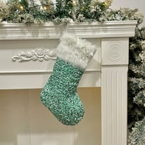 LSLJS Christmas Stockings 17.8" Large Knitted Personalized Xmas Hanging Stocking Christmas Socks for Holiday Fireplace Party Favors Family Gift Bag, Christmas Decorations