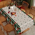 thumbnail image 1 of LSLJS Christmas Tablecloth 54×108" Disposable Plastic Tablecloths Christmas Decorations, Xmas Table Cloths for Party Supplies, Plastic Table Covers for Home Dinner Indoor or Outside, Table Cloth, 1 of 5