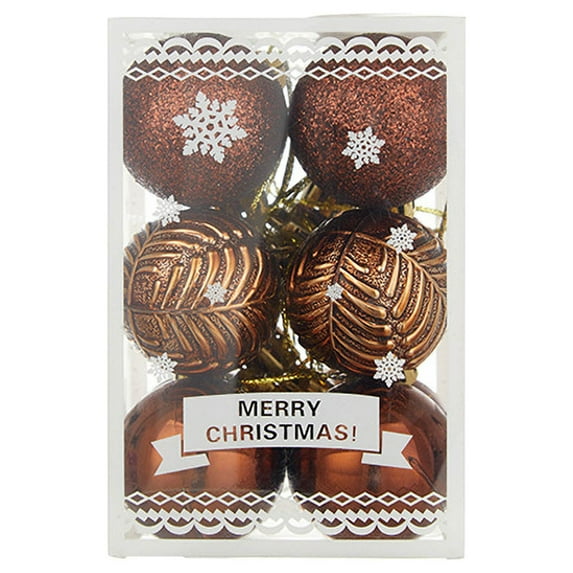 LSLJS Christmas Tree Ball Ornaments for Xmas Tree,12 Pcs Colorful Shatterproof Glitter 3 Different Style Hanging Ball Bauble Sphere,Christmas Decorations,Christmas Theme Pendant for Wedding Party