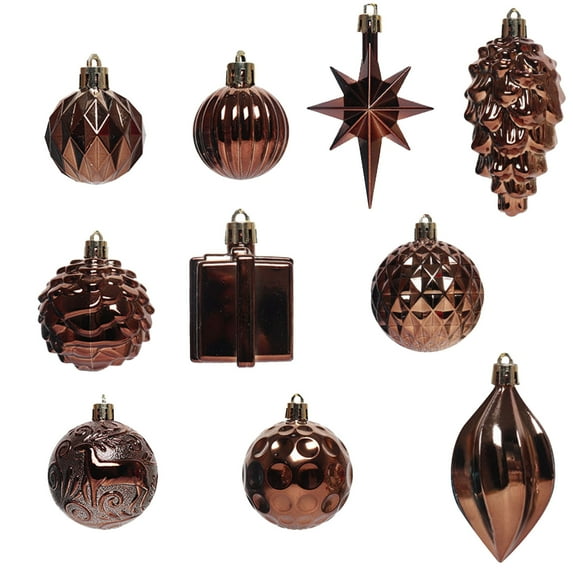 LSLJS Christmas Tree Hanging Ball Ornaments, Christmas Decorations 12PCS Christmas Tree Ornament Pendant Party Supplies Tree Hanging Plastic Ball for Party Wedding