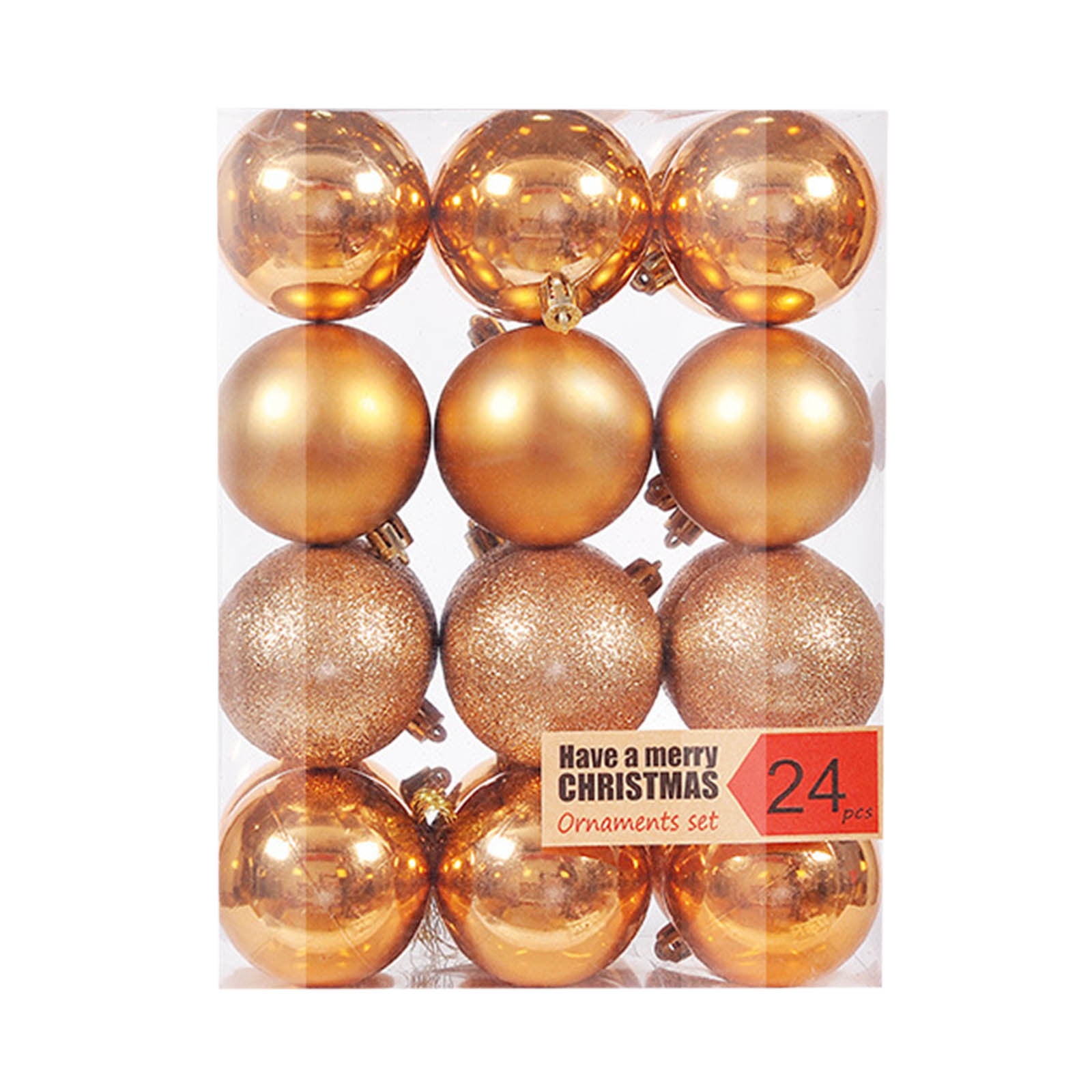 24-Pack Halloween Christmas Ornaments - Jack Skellington Hanging Ball Decorations For Tree & Party