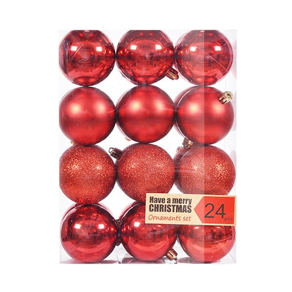 LSLJS Christmas Tree Hanging Ball Ornaments, Christmas Decorations 6CM Christmas Ball Ornaments Christmas Tree Decoration Holiday Multiple Styles Ornaments For Christmas Trees Party Ball Decoration