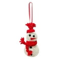 thumbnail image 1 of LSLJS Christmas Tree Knitted Hanging Ornaments, Christmas Decorations, 7.5 inch Red and White Snowman Knitted Pendant, Abstract Handmade Xmas Hanging Ornaments Car Rearview Mirror Pendant, 1 of 5
