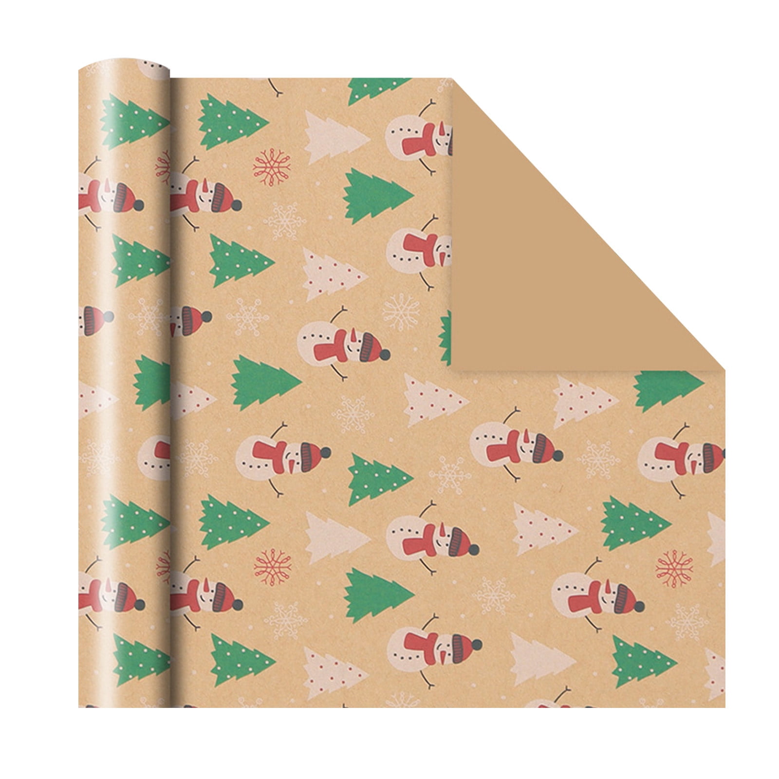 LSLJS Christmas Wrapping Paper Clearance, Christmas Gift Wrapping Paper,  Kraft Paper 20x 30 Folded Xmas Wrapping Paper Rolls for Gift Wrapping,  Book Cover 