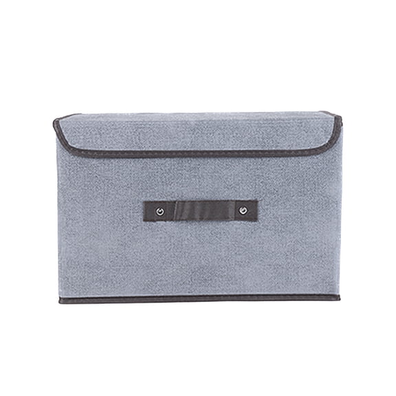 LSLJS Clothes Storage Bins Closet Organizers and Storage, Linen Fabric Foldable Storage Boxes with Lids & Reinforced Handles Stackable Storage Cube Containers Baskets for Clothes Toys Office