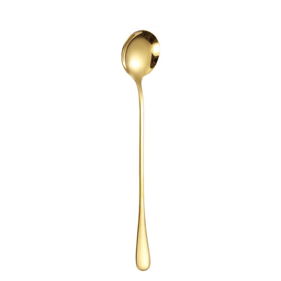 LSLJS Coffee Spoons Long Handle Stainless Steel Spoons Ice Cream Fruit Spoon for Gifts Dessert Home Party Decoration