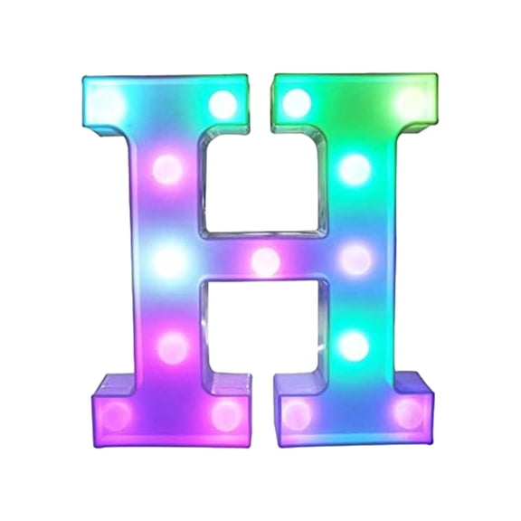 LSLJS Colorful Marquee Letter Lights,8.9 inch Chriastmas Decorations LED Light with Remote Control, Battery Operated/USB Glowing Alphabet Letter Night Lamp for Party Bar Outdoor Holiday Ornaments
