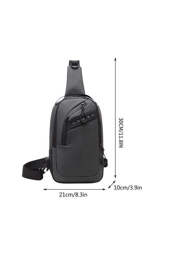 Crossbody Bag Utility Large Sling Bag USB Charging Adjustable Strap Shoulder Bag for Women & Men Gifts Outdoors Hiking Traveling