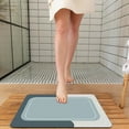 thumbnail image 1 of LSLJS Crystal Velvet Bathroom Rugs Super Absorbent Quick Dry Bath Mat Non-slip Rubber Back Bathtub Mats Shower Rug Toilet Carpet Bath Mats for Bathroom Floor Toilet Door Mat Machine Washable 20" x 32", 1 of 4
