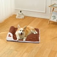 thumbnail image 1 of LSLJS Dog Mat Warm & Soft Thicked Dog Crate Pad Furniture Protector Reusable Dog Bed for Crate Changing Kennel Home Dog Bed Use 14x20", 1 of 6
