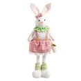 thumbnail image 1 of LSLJS Easter Bunny Plush Doll, Easter Decorations Cute Rabbit Doll with Buffalo Plaid Clothes Soft Stuffed Animal Toys Long Legs Standing Rabbit Ornaments Spring Table Decor Gifts for Kids Party, 1 of 8