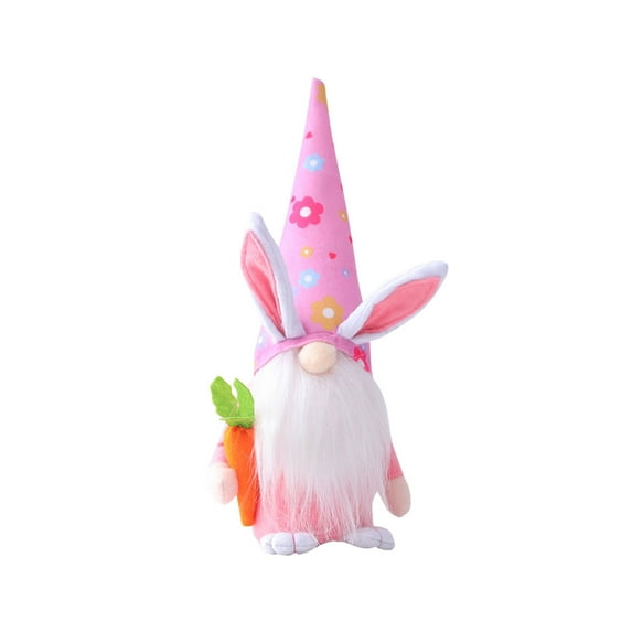 LSLJS Easter Decorations Easter Gnomes Ornaments Easter Cute Rabbit Ears Carrot Dwarf Rudolph Dolls Basket Stuffers for Kids Easter Bunny Party Favors Spring Gnomes Decorations for Home Clearance