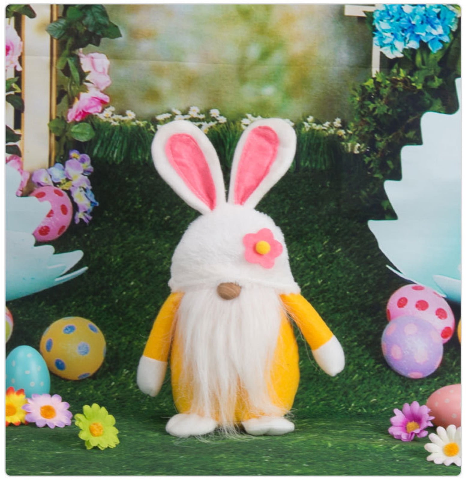 LSLJS Easter Decorations Easter Gnomes Ornaments Easter Cute Rabbit ...