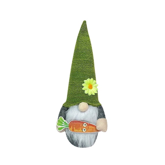 LSLJS Easter Faceless Gnome Plush Doll, Easter Decorations 12 inch Dwarf Stuffed Toys with Carrot Cute Easter Bunny Gnome Ornaments Spring Table Decor Holiday Swedish Tomtes Party Favors for Party