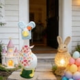 thumbnail image 1 of LSLJS Easter Goose Outfit, Eggs Lawn Porch Goose Clothes for 23" Cement Statue Outdoor, Easter Porch Goose Outfit Clothes Dress & Hat Costume Set for Spring Holiday Garden Yard, Easter Decorations, 1 of 6