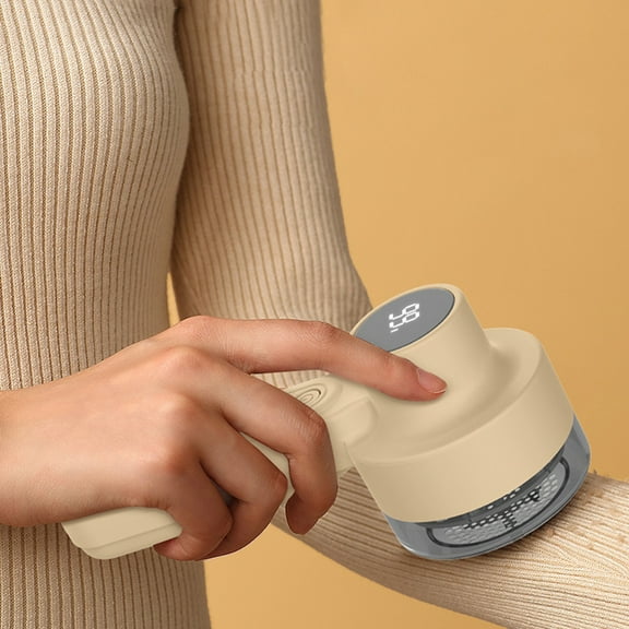 LSLJS Fabric Shaver-Rechargeable Lint Shaver Digital Display Blades Safety Lock Sweater Shaver Multi-Speeds for Clothing Couch Fuzz Lint Ball